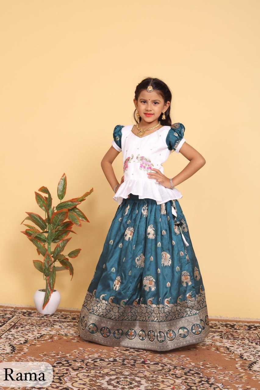 YNF DOLA SILK RIN192 8059 KIDS WEAR WHOLESALE KIDS LEHENGA KIDS TRADITIONAL OUTFITS KIDS LEHENGA CHOLI KIDS FESTIVE WEAR KIDS WEDDING OUTFITS MANUFACTURER