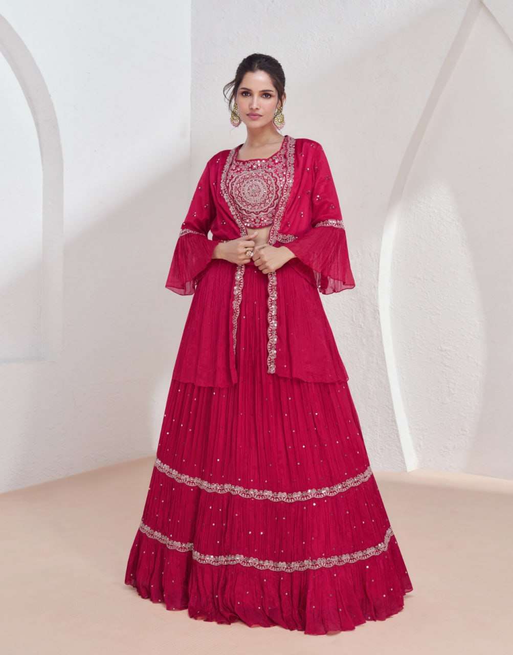 YNF GEORGETTE AASHIRWAD KESH233 AARZOO CLOTHING BRANDS WHOLESALE SUIT ADN DRESS MANUFACTURER