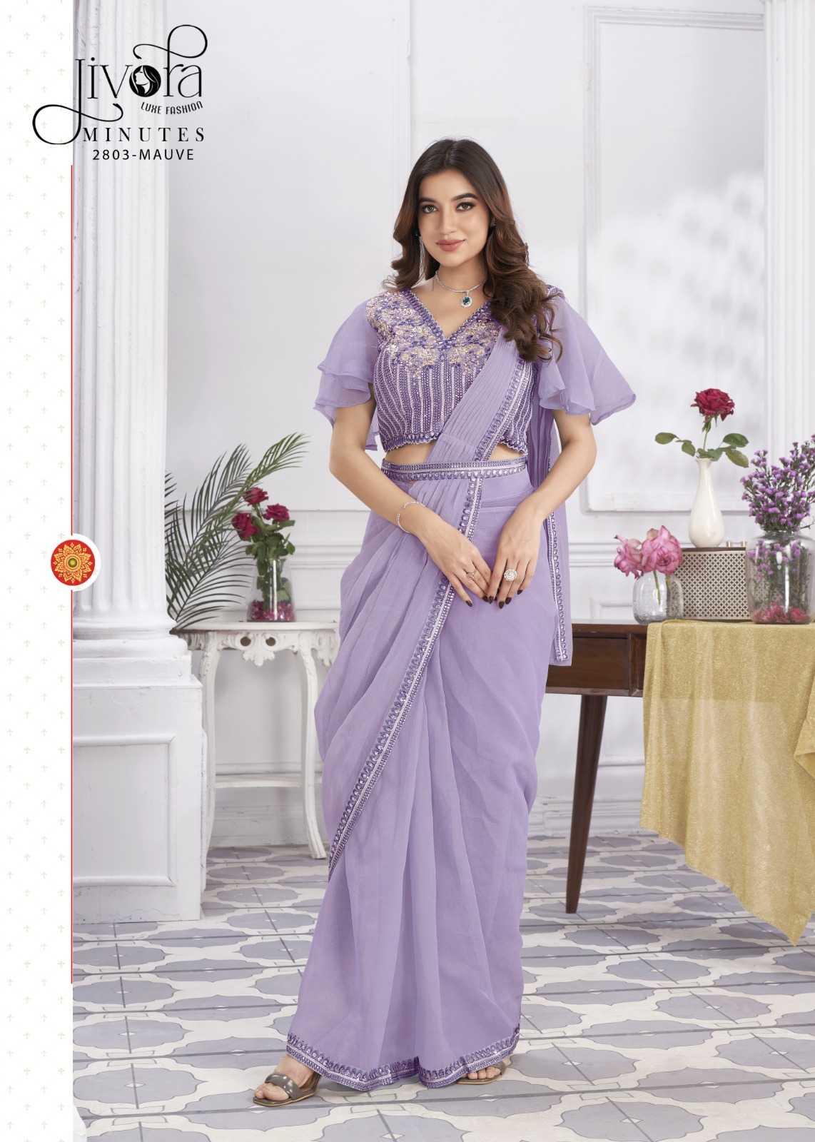 YNF GEORGETTE JIVORA RIN195 Minutes CLOTHING BRANDS WHOLESALE SAREES MANUFACTURER