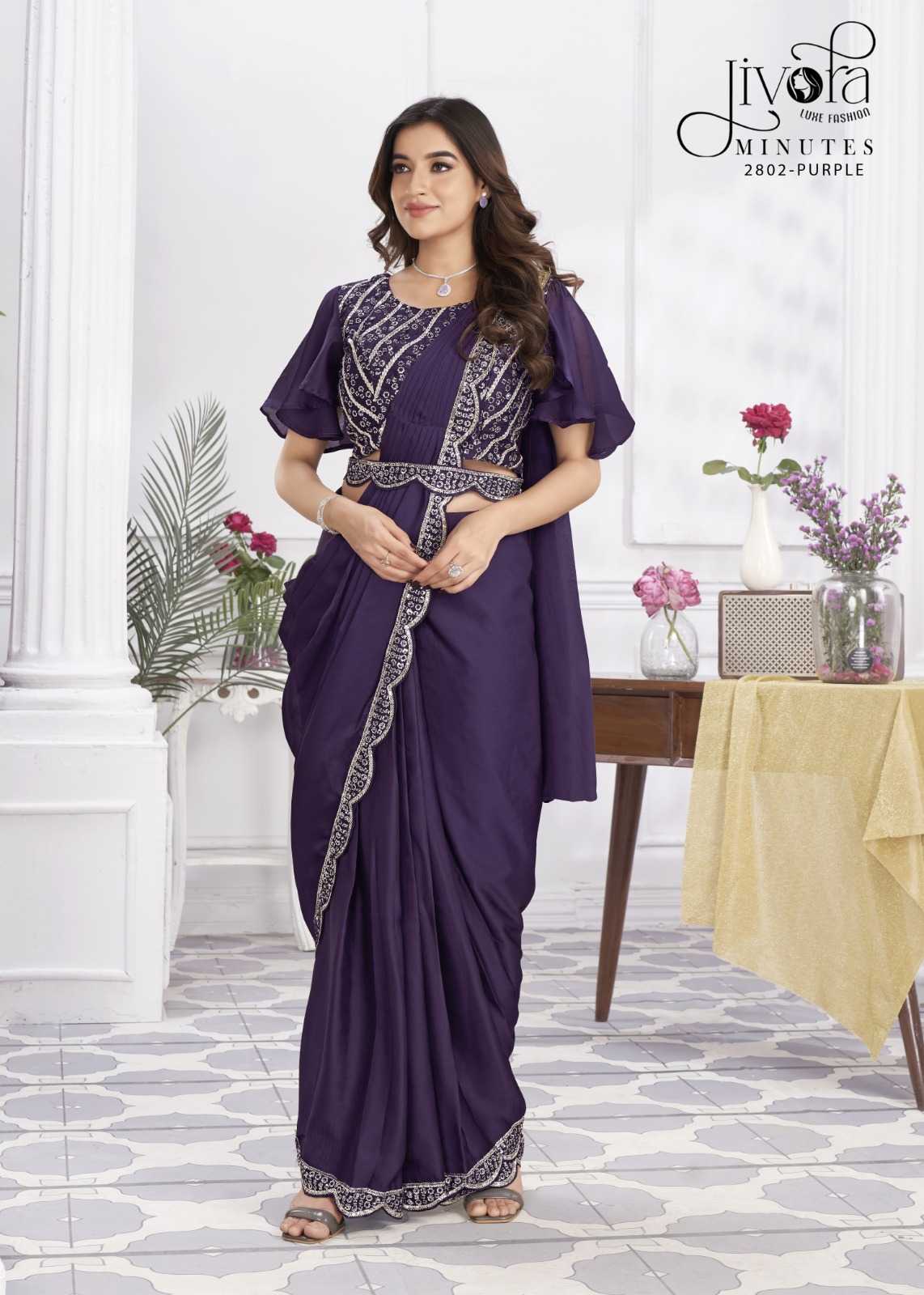 YNF GEORGETTE JIVORA RIN195 Minutes CLOTHING BRANDS WHOLESALE SAREES MANUFACTURER