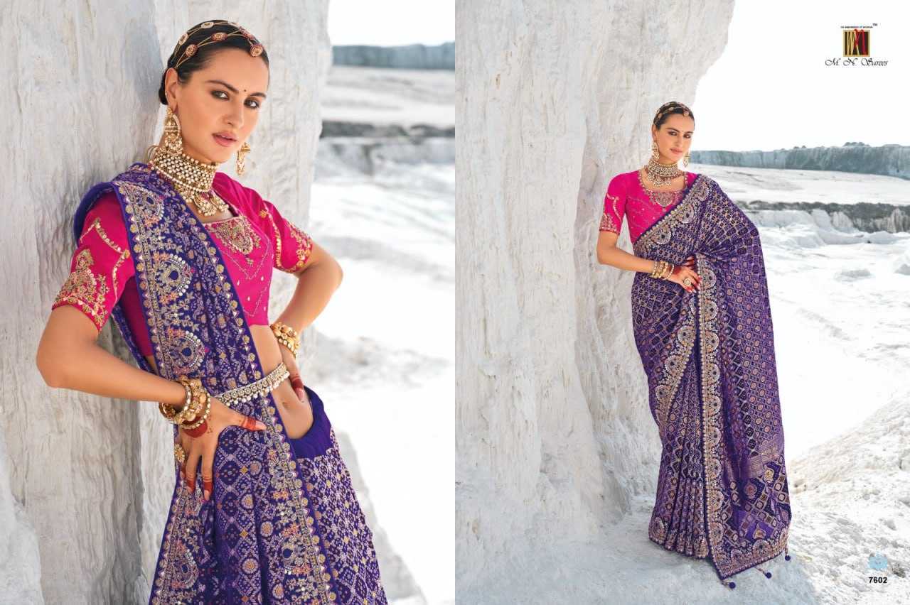 YNF GEORGETTE M.N KESH113 POSHAK VOL -1 CLOTHING BRANDS WHOLESALE SAREES MANUFACTURER