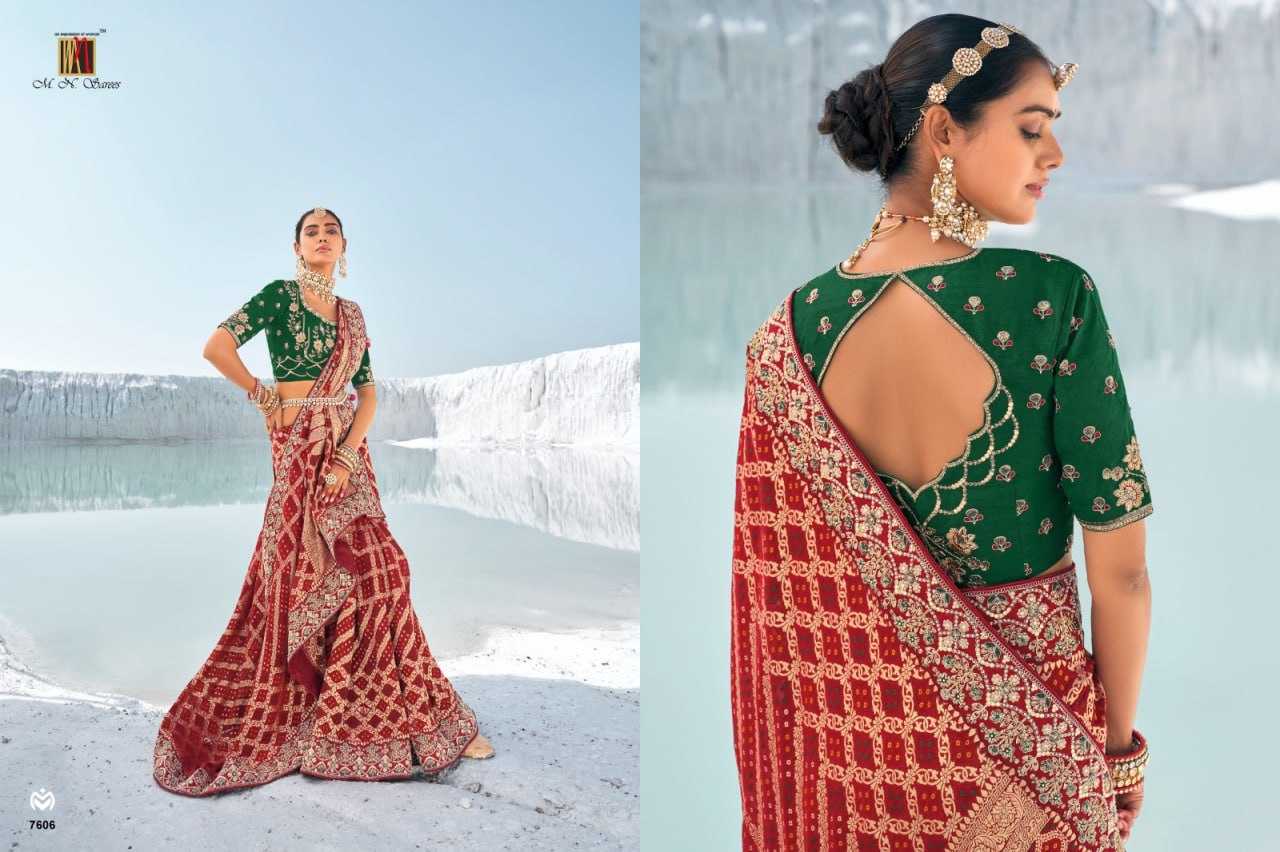 YNF GEORGETTE M.N KESH113 POSHAK VOL -1 CLOTHING BRANDS WHOLESALE SAREES MANUFACTURER