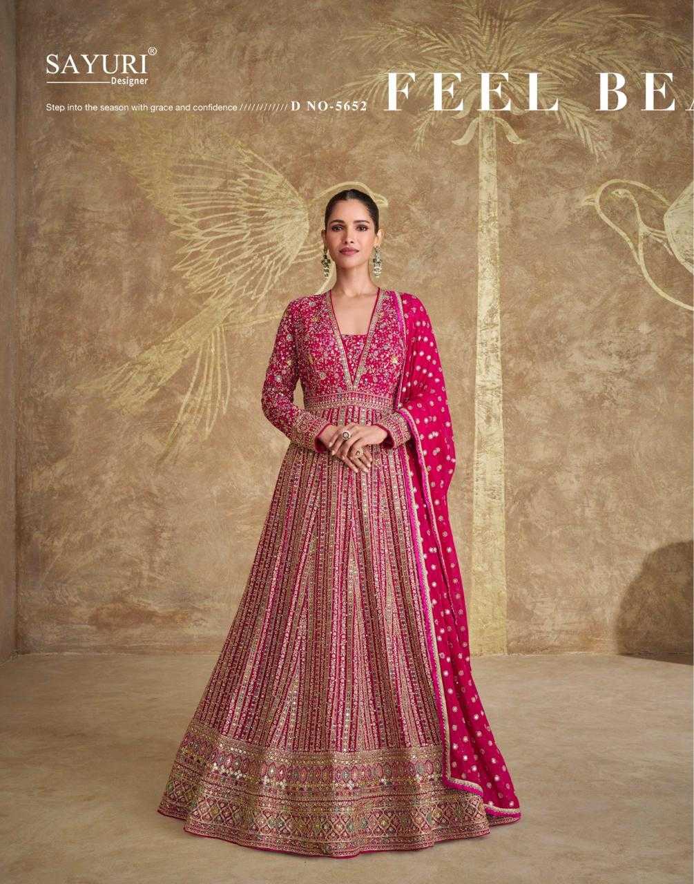 YNF GEORGETTE SAYURI KESH233 ROYAL CLOTHING BRANDS WHOLESALE GOWNS MANUFACTURER