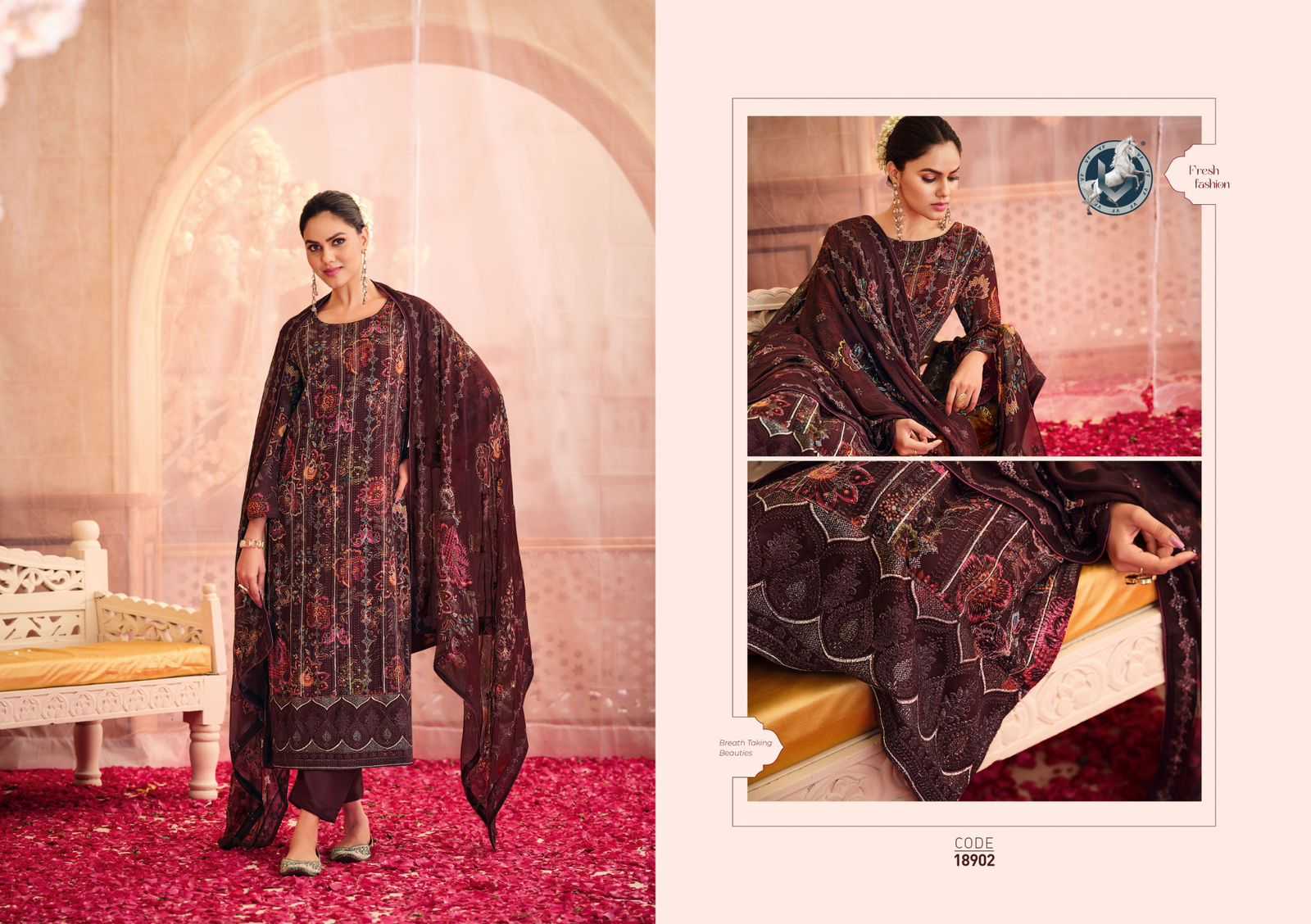 YNF GEORGETTE VIVEK KESH236 VIVEK CLOTHING BRANDS WHOLESALE SAREES MANUFACTURER