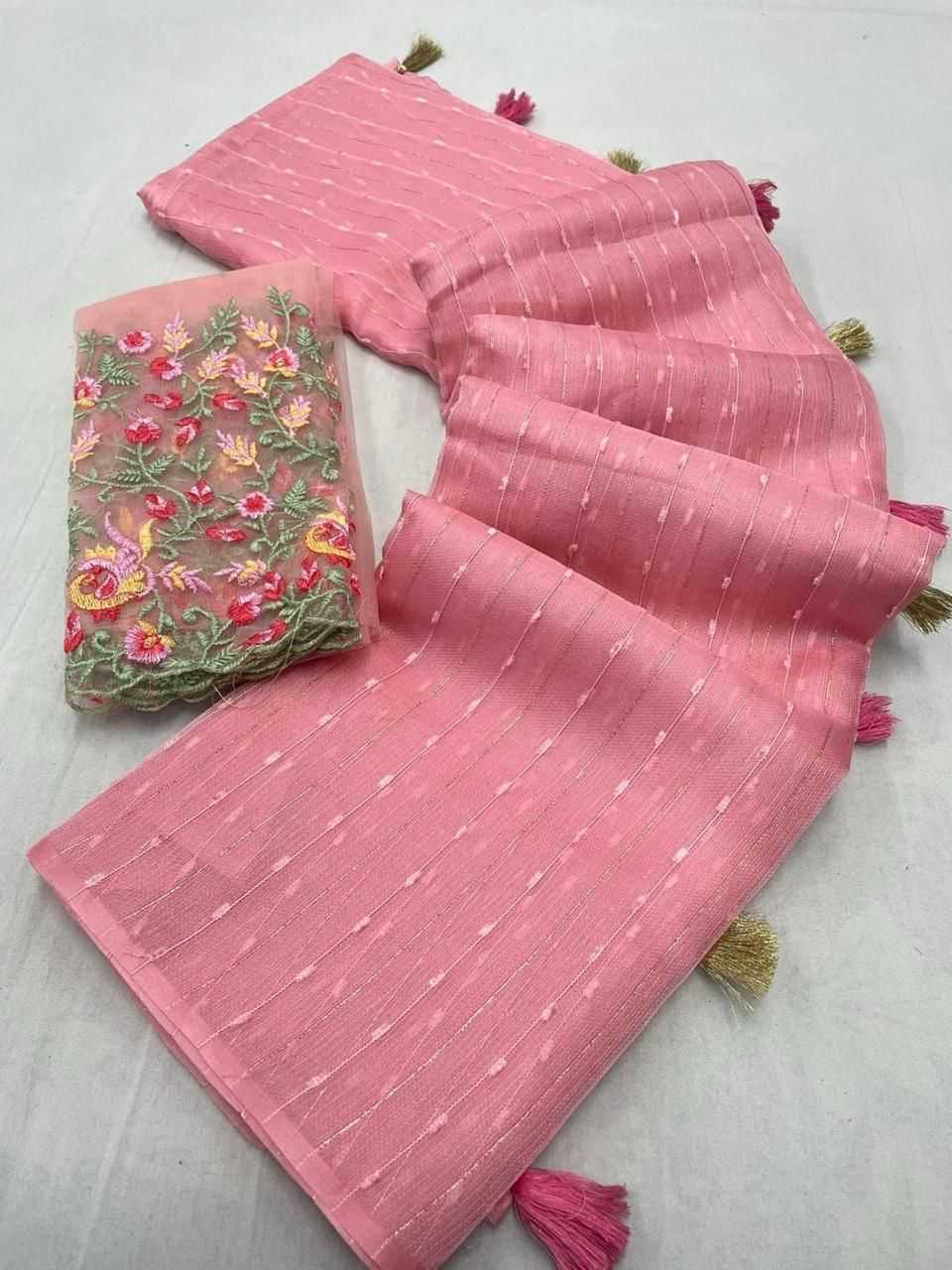 YNF JUTE KESH255 ETF04 SAREES WHOLESALE SEQUENCE TRADITIONAL EMBROIDERY LADIES SAREES MANUFACTURER