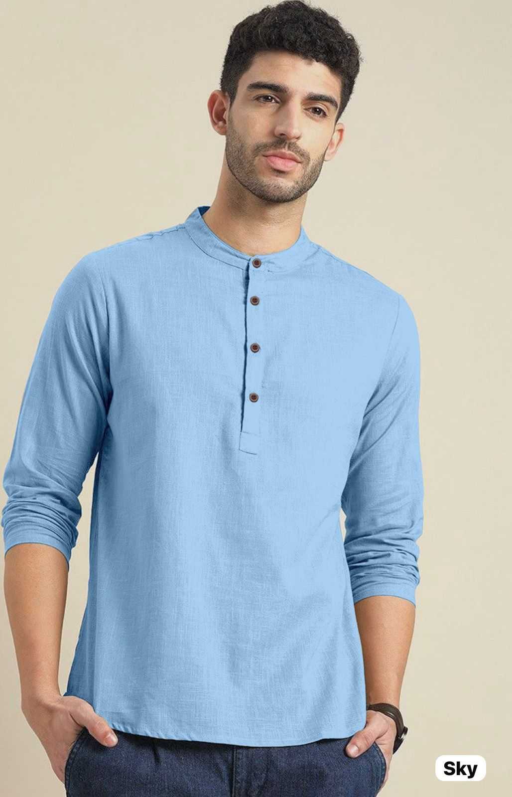 YNF KHADI COTTON KESH392 VAI04 MENS WEAR WHOLESALE KHADI COTTON CASUAL WEAR MENS SHIRTS MANUFACTURER