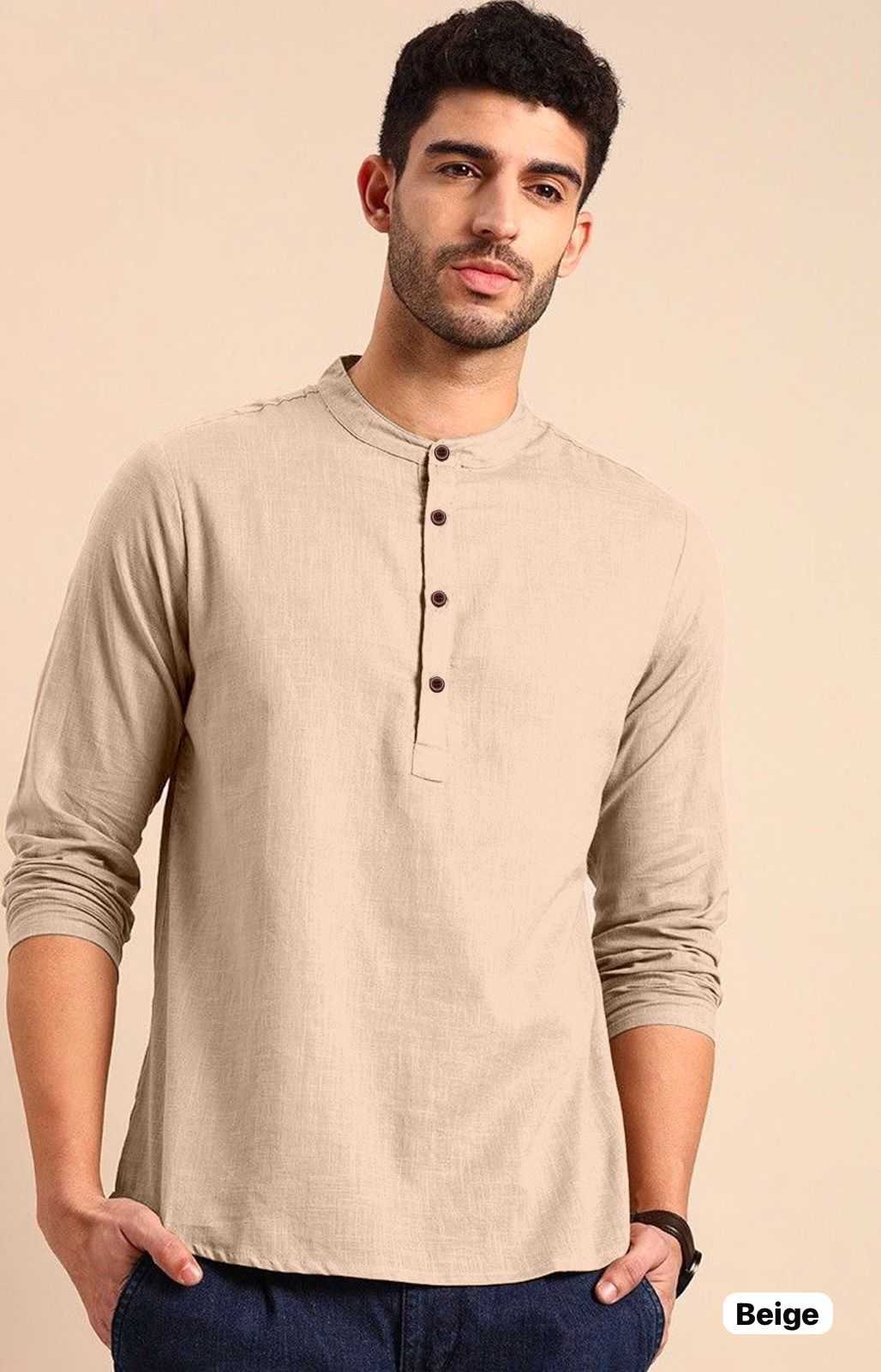 YNF KHADI COTTON KESH392 VAI04 MENS WEAR WHOLESALE KHADI COTTON CASUAL WEAR MENS SHIRTS MANUFACTURER