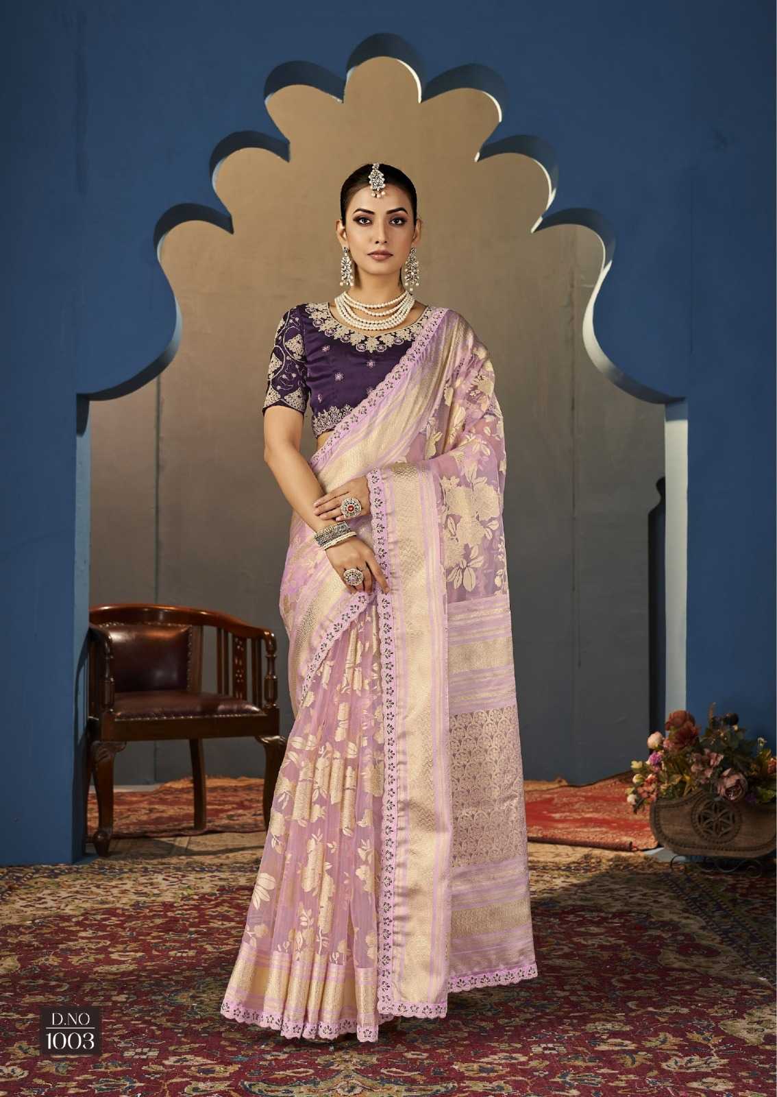 YNF ORGANZA SIRONA FASHION KESH113 Zuric CLOTHING BRANDS WHOLESALE SAREES MANUFACTURER