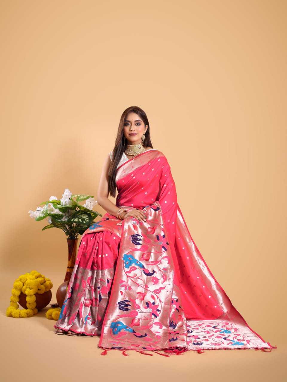 YNF PAITHANI SILK KESH167 Destiny SILK SAREES WHOLESALE PAITHANI SILK KANJIVARAM SILK ZARI BORDER SILK SAREES MANUFACTURER