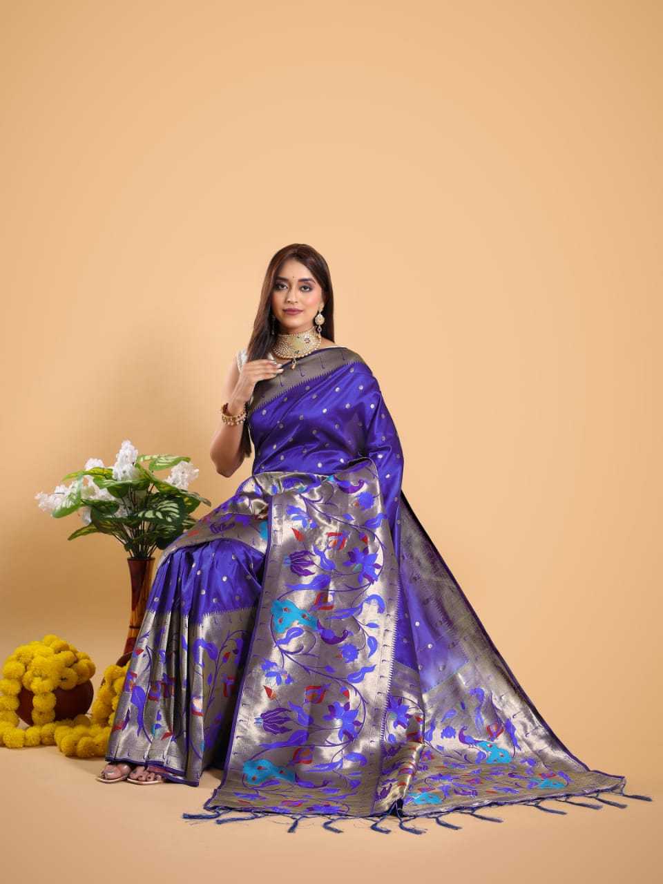 YNF PAITHANI SILK KESH167 Destiny SILK SAREES WHOLESALE PAITHANI SILK KANJIVARAM SILK ZARI BORDER SILK SAREES MANUFACTURER