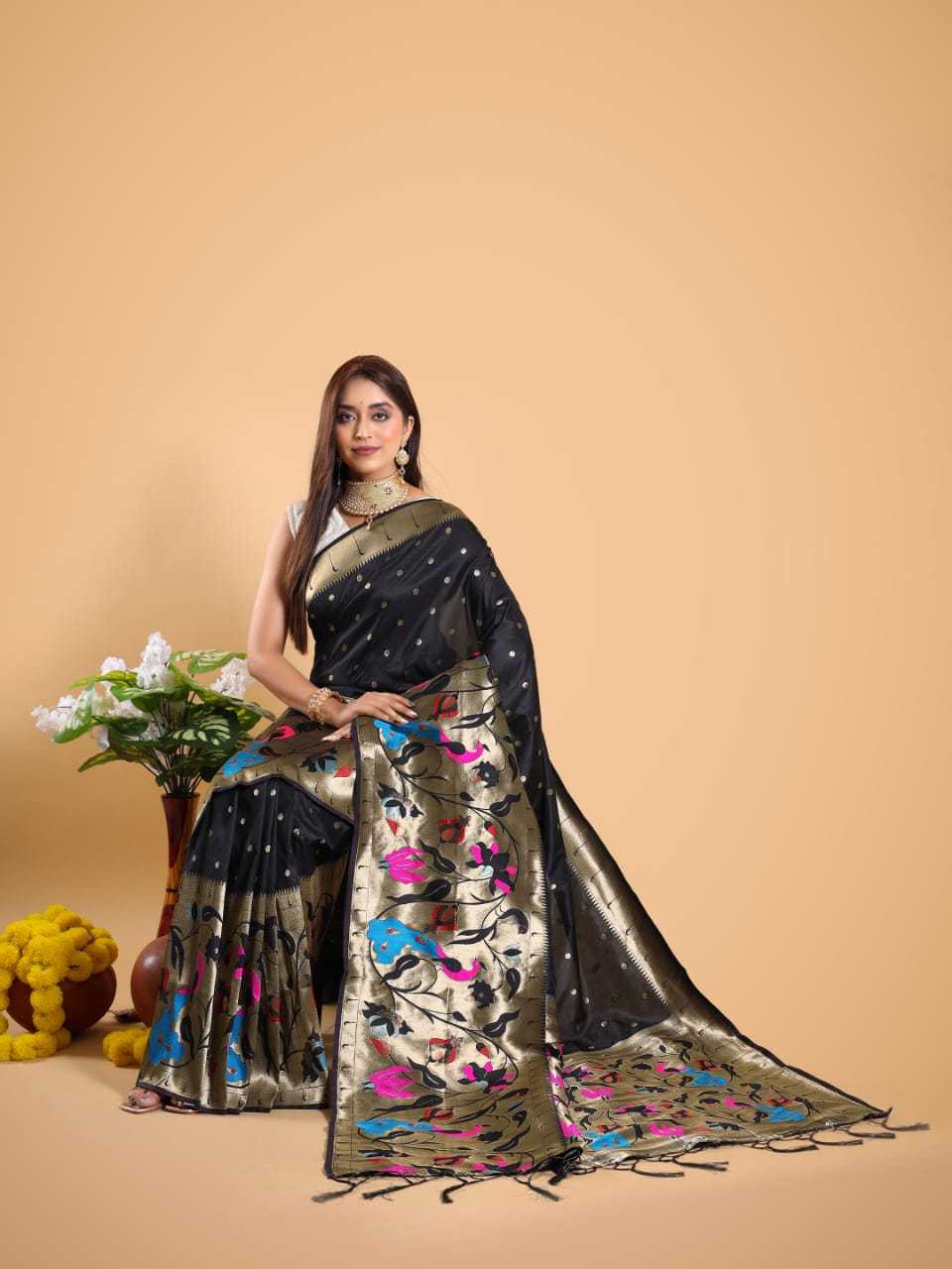 YNF PAITHANI SILK KESH167 Destiny SILK SAREES WHOLESALE PAITHANI SILK KANJIVARAM SILK ZARI BORDER SILK SAREES MANUFACTURER