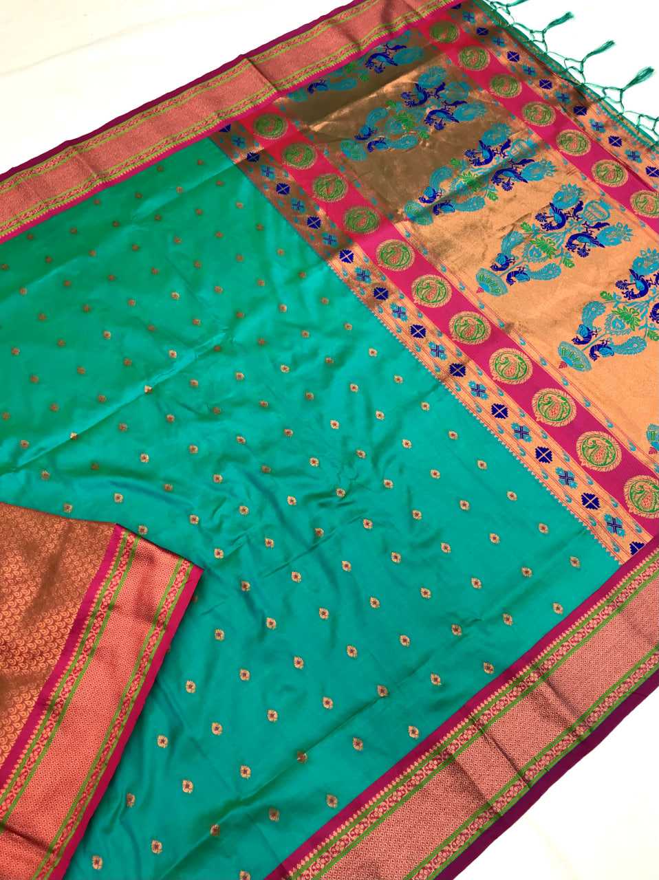 YNF PAITHANI SILK KESH182 Rumion SILK SAREES WHOLESALE PAITHANI SILK TRADITIONAL SILK ZARI BORDER SILK KANJIVARAM SILK SAREES MANUFACTURER