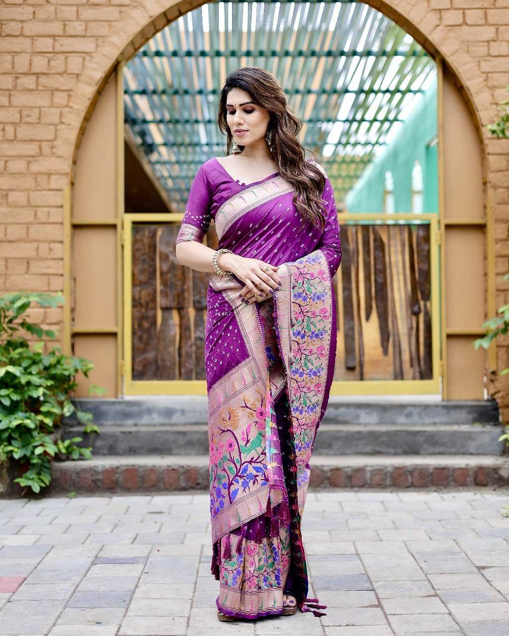 YNF PAITHANI SILK RIN144 RAMBHA SAREES WHOLESALE FESTIVEL PAITHANI SOFT SILK SAREES MANUFACTURER