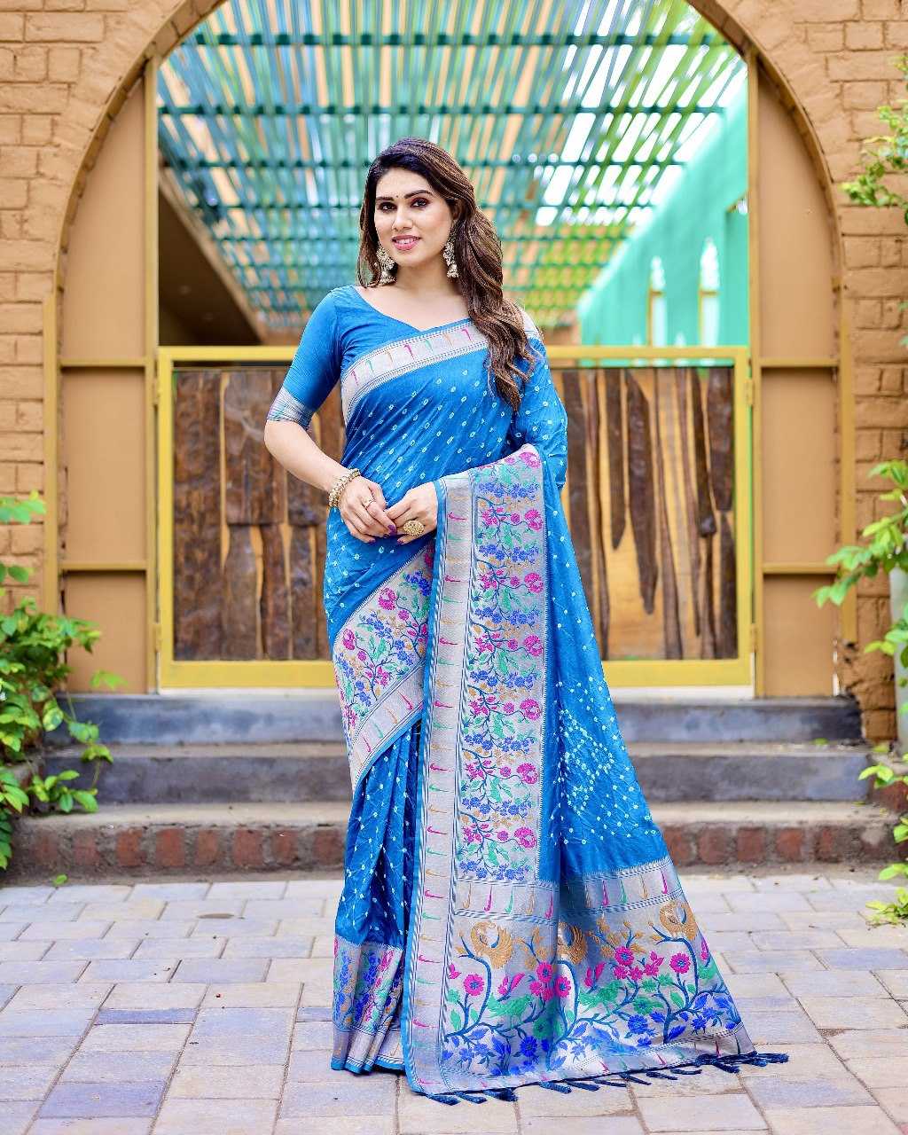 YNF PAITHANI SILK RIN144 RAMBHA SAREES WHOLESALE FESTIVEL PAITHANI SOFT SILK SAREES MANUFACTURER