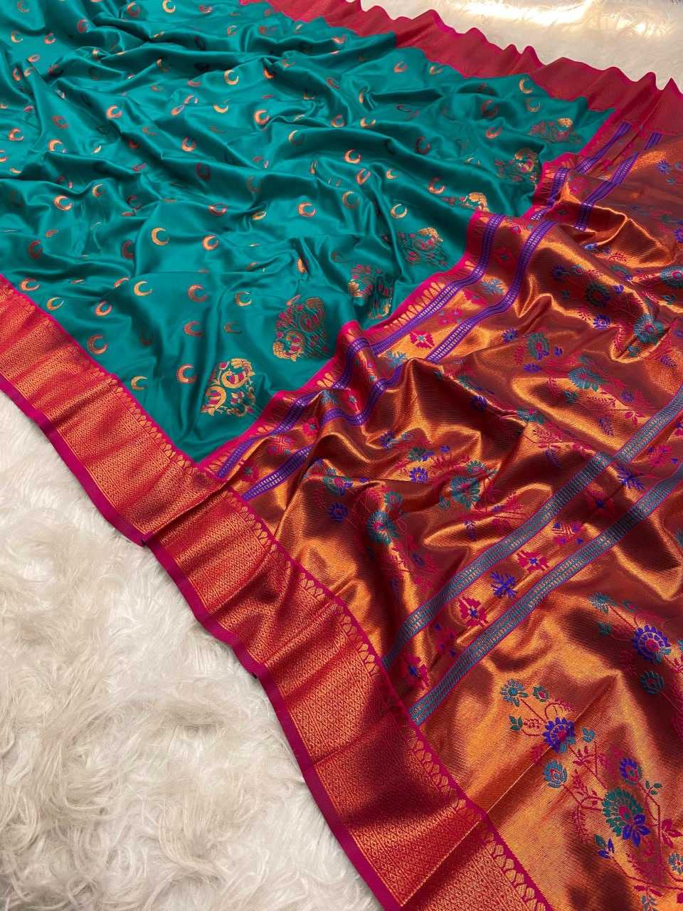 YNF PAITHANI SILK RIN150 Chandrakore Paithani SAREES WHOLESALE FESTIVEL PAITHANI SOFT SILK SAREES MANUFACTURER