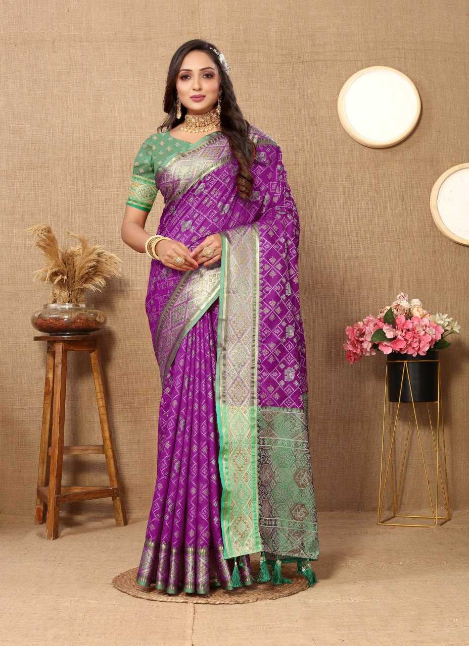 YNF PATOLA SILK RIN150 Patola SILK SAREES WHOLESALE PATOLA ZARI BORDER PRINTED SILK SAREES MANUFACTURER