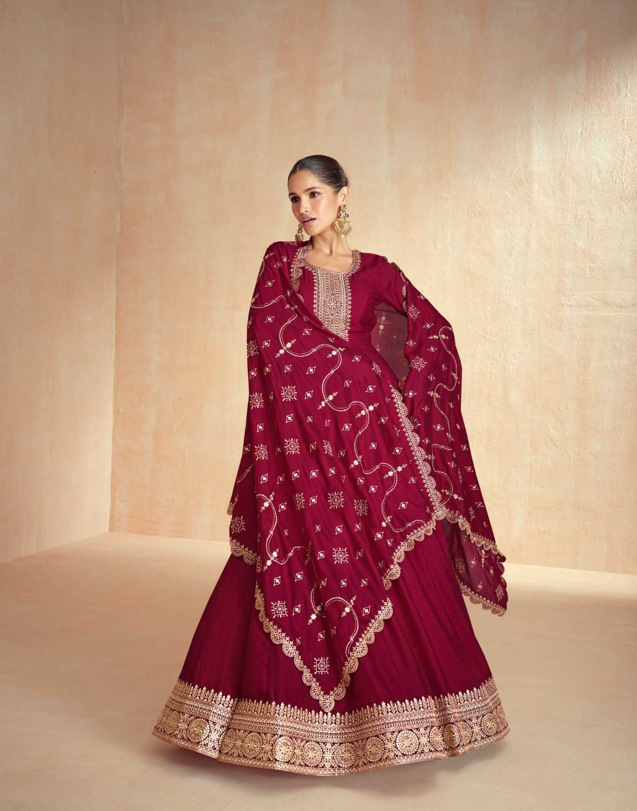 YNF PREMIUM SILK AASHIRWAD KESH233 TANISHA CLOTHING BRANDS WHOLESALE GOWNS MANUFACTURER