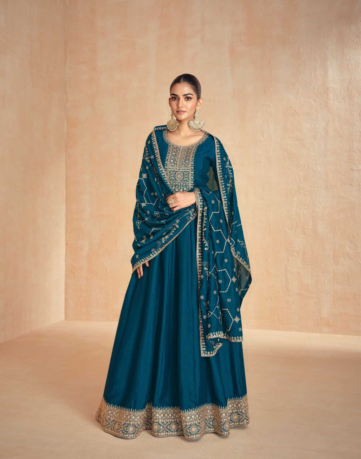 YNF PREMIUM SILK AASHIRWAD KESH233 TANISHA CLOTHING BRANDS WHOLESALE GOWNS MANUFACTURER