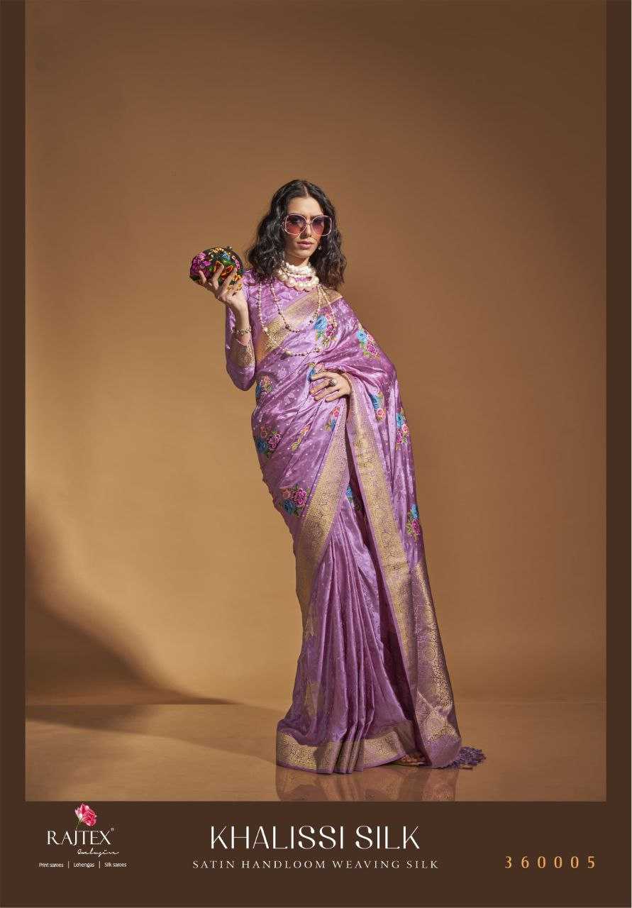 YNF SATIN RAJ TEX RIN195 KHALISSI SILK CLOTHING BRANDS WHOLESALE SAREES MANUFACTURER