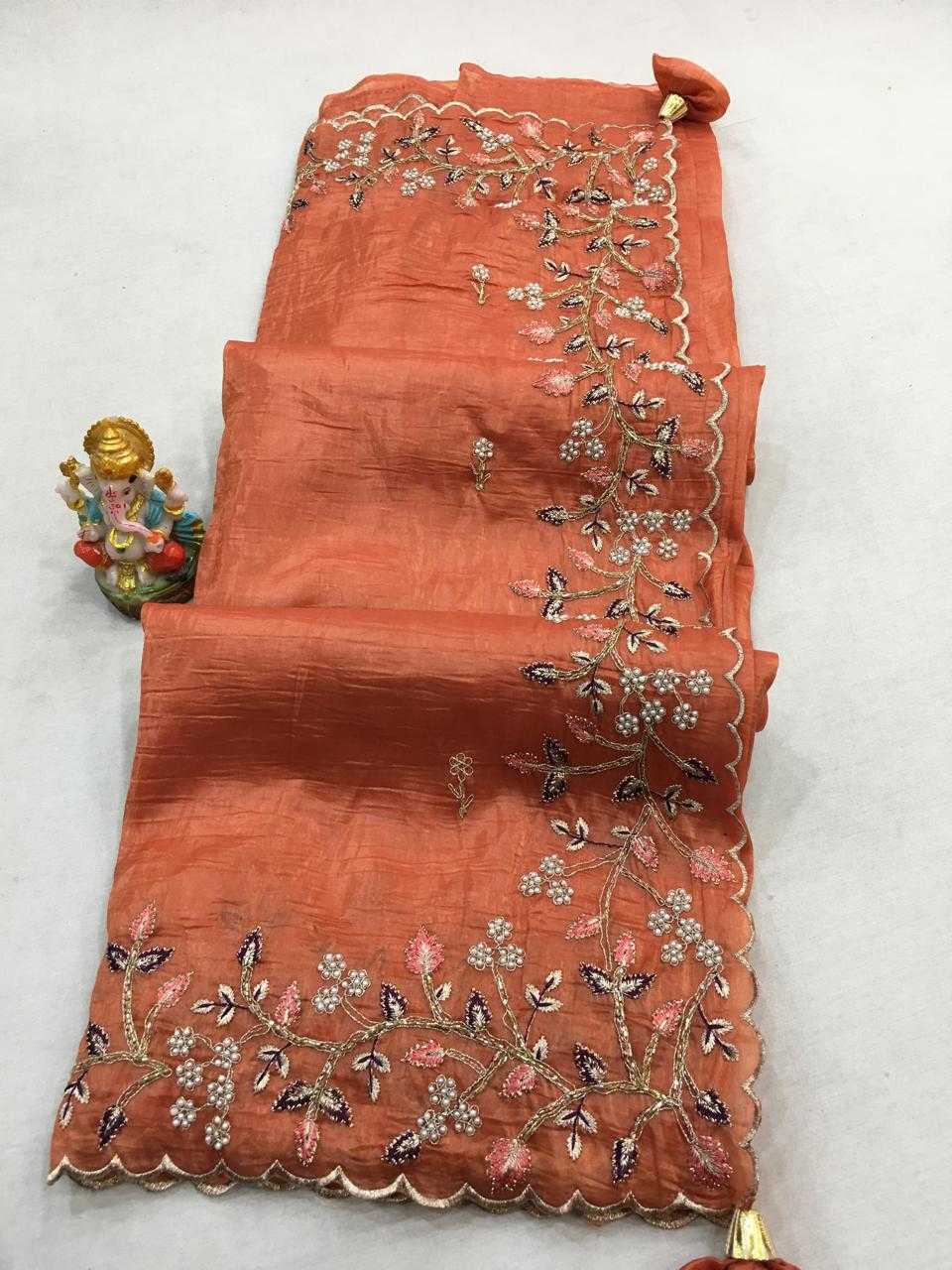 YNF SILK KESH281 11 SAREE WHOLESALE EMBROIDERY GOTA WORK SILK SAREES MANUFACTURER 