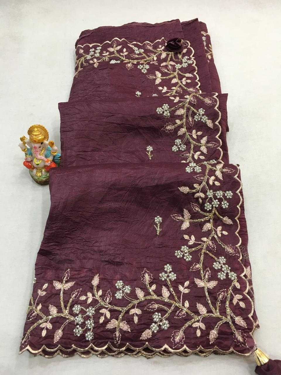 YNF SILK KESH281 11 SAREE WHOLESALE EMBROIDERY GOTA WORK SILK SAREES MANUFACTURER 