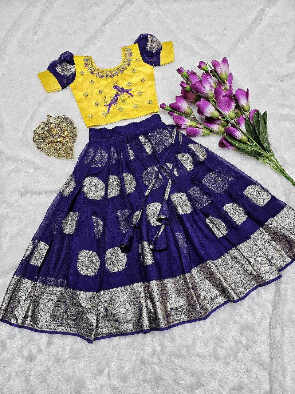 YNF SILK KIDS WEAR RIN161 RPVR2 WHOLESALE KIDS LEHENGA TRADITIONAL ETHNIC LEHENGA CHOLI KIDS FESTIVE BABY GIRL LEHANGA MANUFACTURER