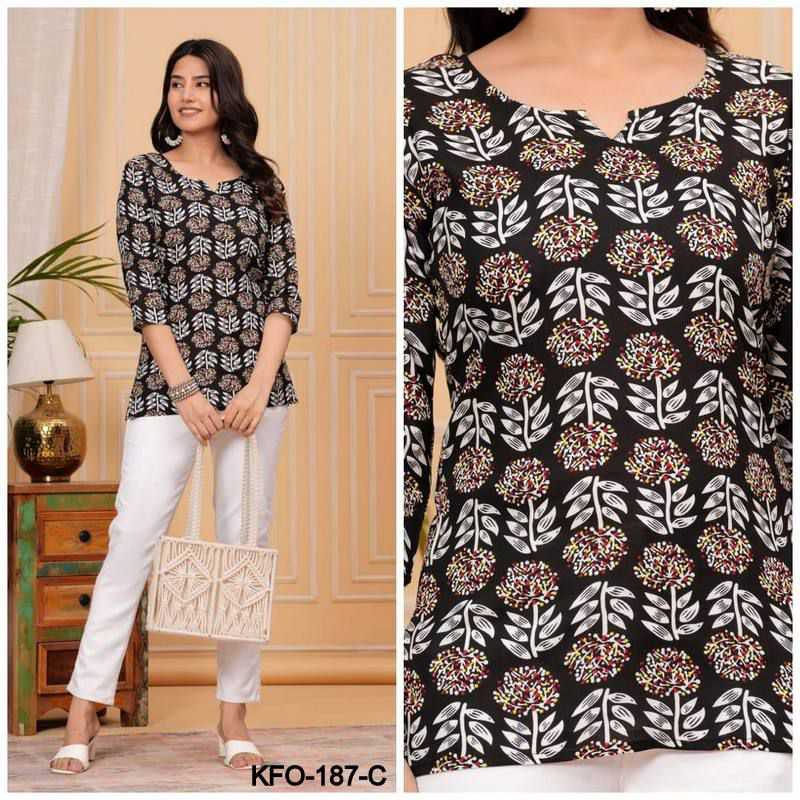 YNF SOFT COTTON KESH252 PIC02 KURTIS WHOLESALE SHORT COTTON PRINTED CASUAL KURTIS MANUFACTURER