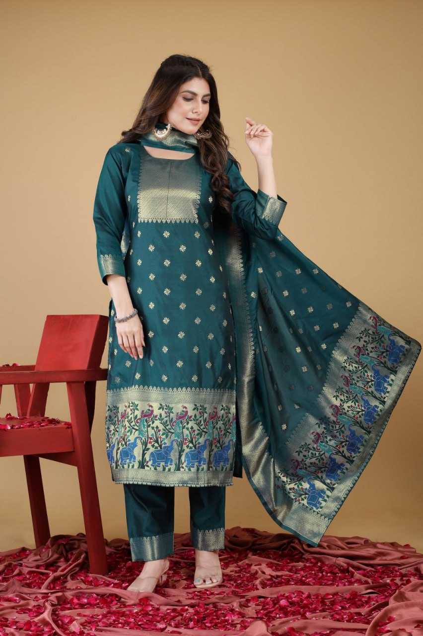 YNF SOFT SILK KESH234 DSF04 SUIS & DRESSES WHOLESALE PRINTED SILK SEMI STITCHED SUITS MANUFACTURER