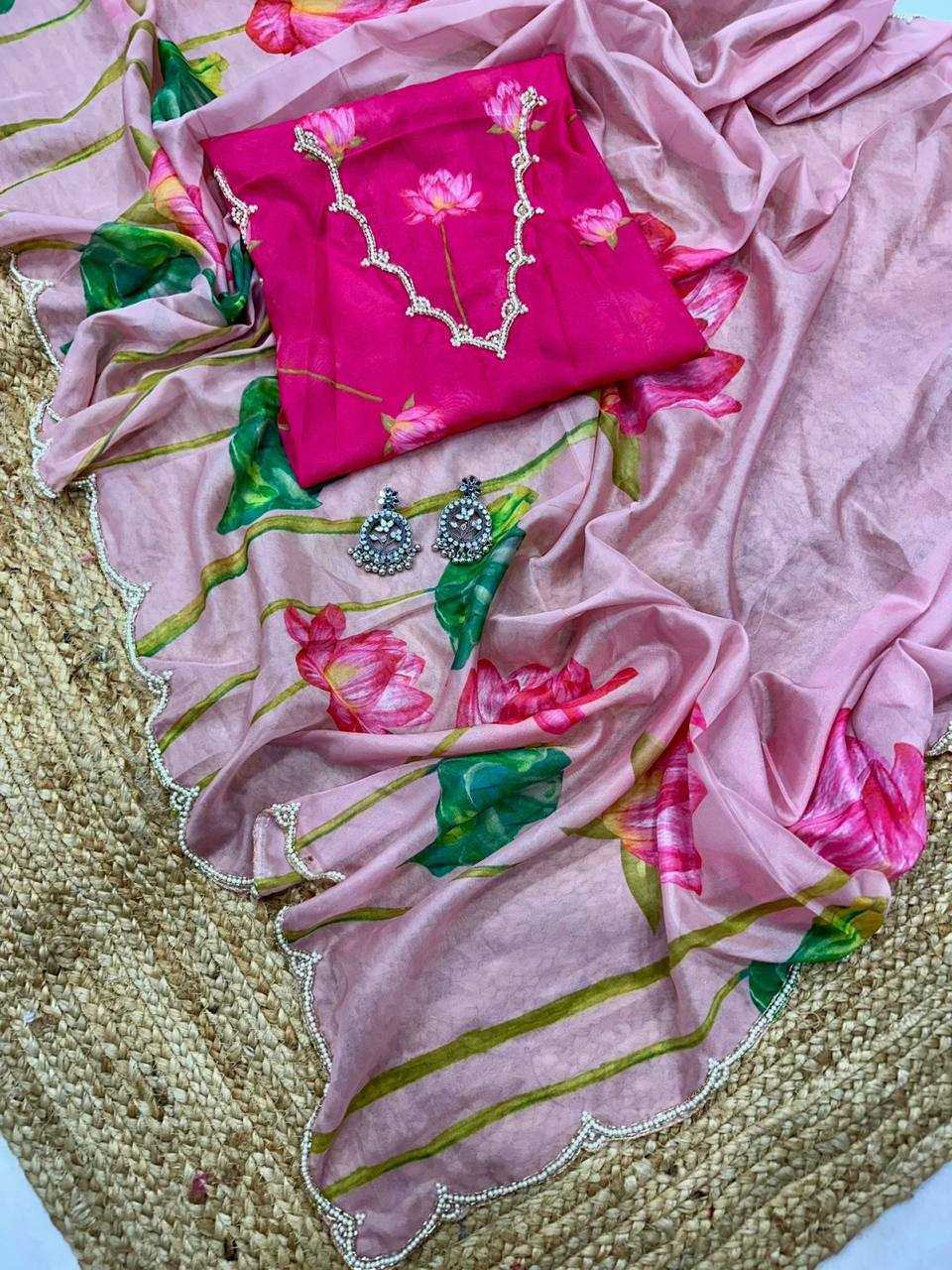 YNF SOFT SILK KESH250 RGF03 SAREES WHOLESALE PRINTED HAND WORK SILK SAREES MANUFACTURER