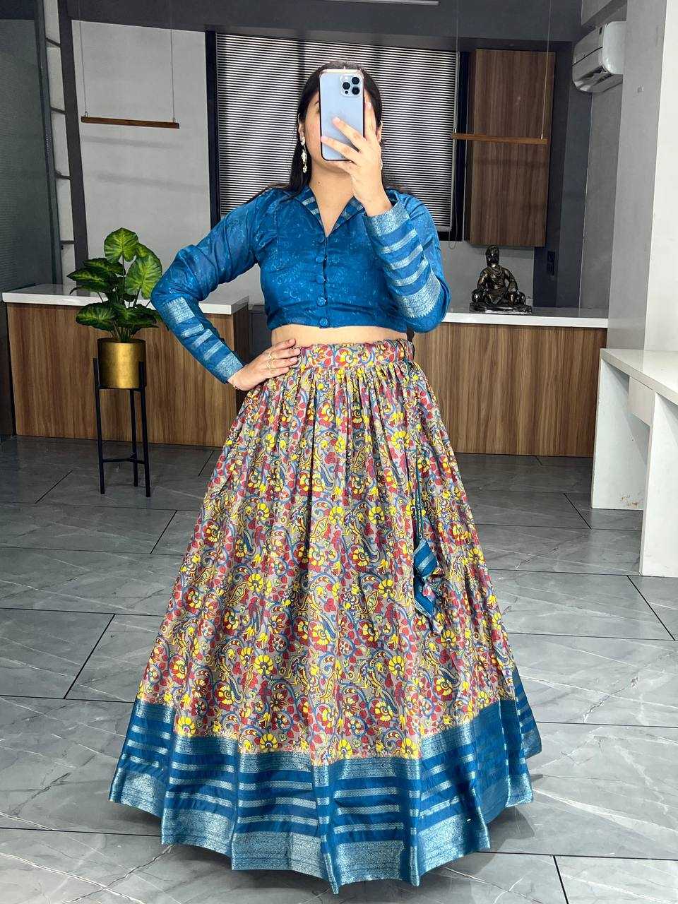 YNF SOFT SILK RIN119 61595 LEHENGAS WHOLESALE WEDDING SILK PRINTED LEHENGAS WITH BLOUSE MANUFACTURER