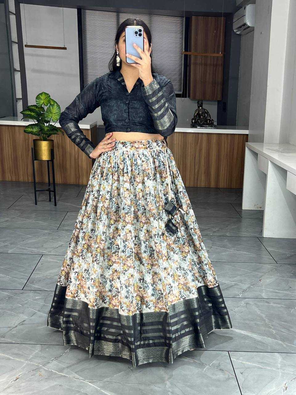 YNF SOFT SILK RIN119 61595 LEHENGAS WHOLESALE WEDDING SILK PRINTED LEHENGAS WITH BLOUSE MANUFACTURER