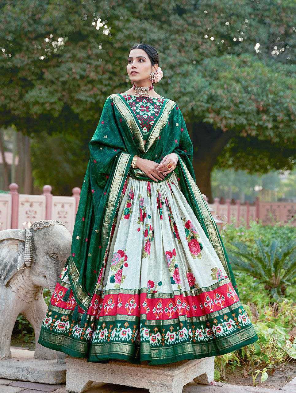 YNF TUSSAR GULAB SILK KESH187 GULAB LEHENGAS WHOLESALE TRADITIONAL PRINTED DESIGNER LEHENGAS WITH DUPATTA AND BLOUSE MANUFACTURER