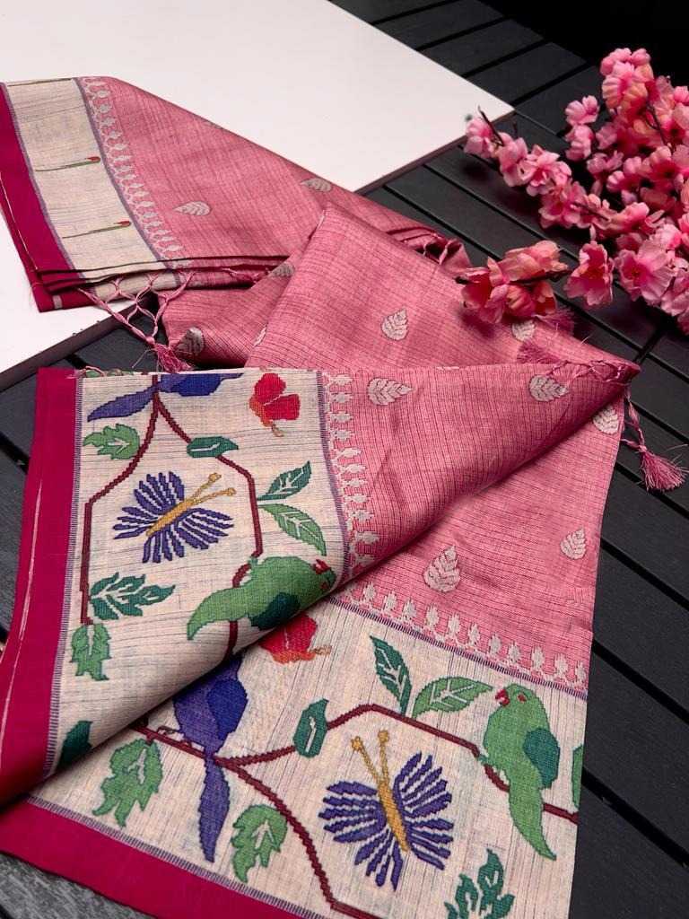 YNF TUSSAR SILK  KESH101 ANT147 SAREE WHOLESALE KALAMKARI LADIES TUSSAR SAREE MANUFACTURER