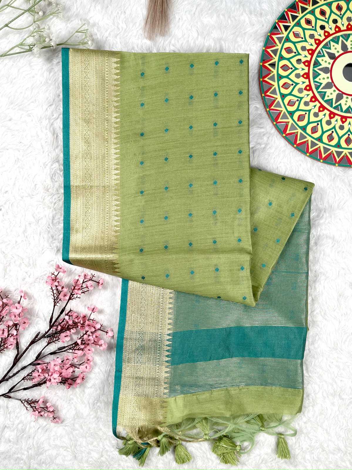 YNF TUSSAR SILK KESH166 RWS22 SAREES WHOLESALE TUSSAR SILK TRADITIONAL BANDHANI SAREES MANUFACTURE