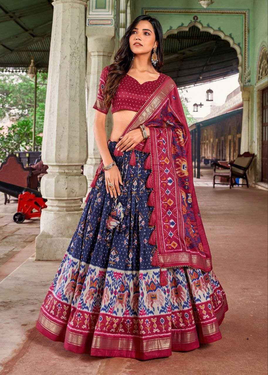 YNF TUSSAR SILK KESH187 SITARA LEHENGAS WHOLESALE WEDDING SILK LEHENGAS WITH DUPATTA AND BLOUSE MANUFACTURER