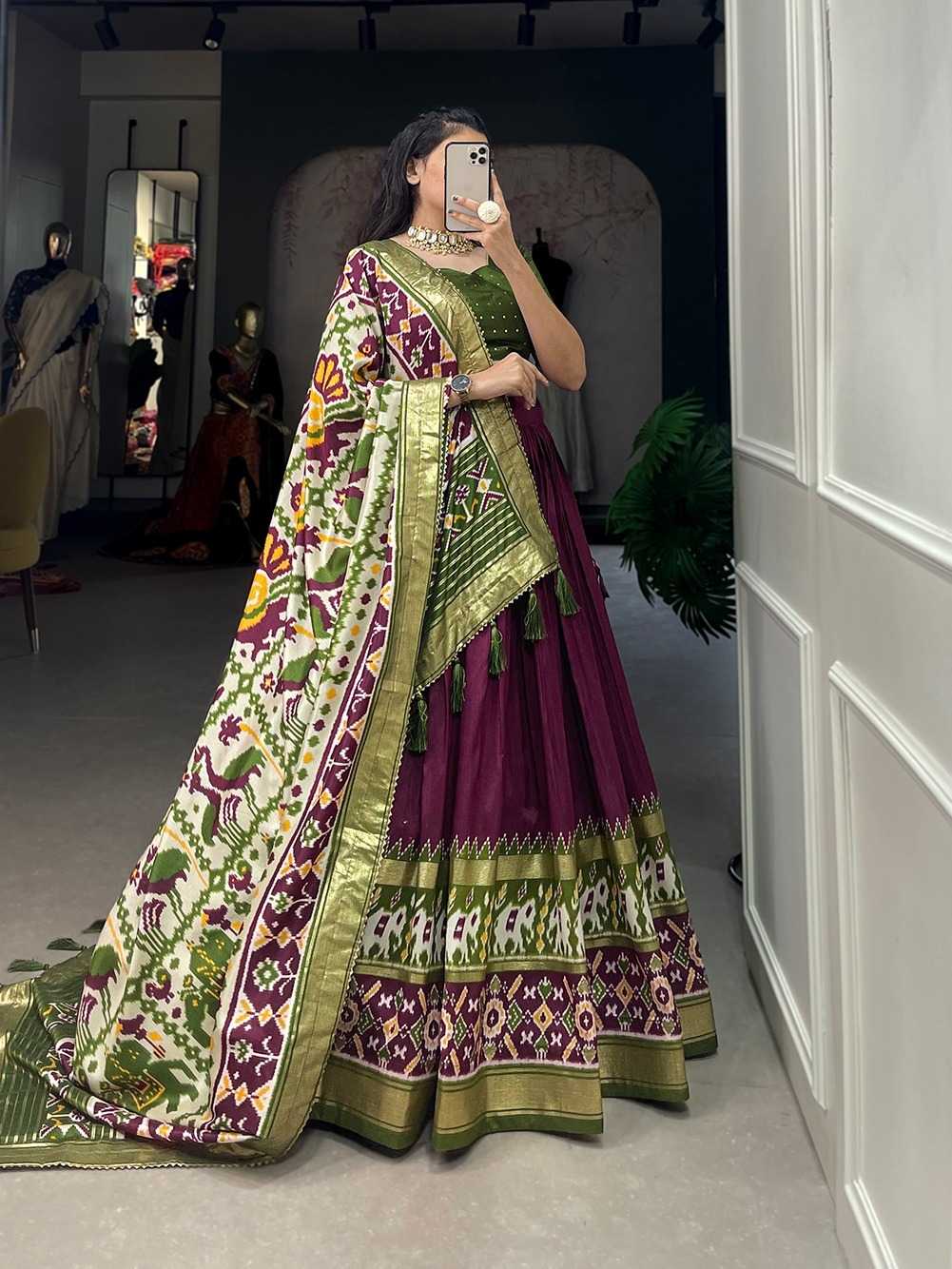 YNF TUSSAR SILK KESH279 EYS02 LEHENGAS WHOLSALE TRADITIONAL SIMPLE SILK LEHENGAS MANUFACTURER.