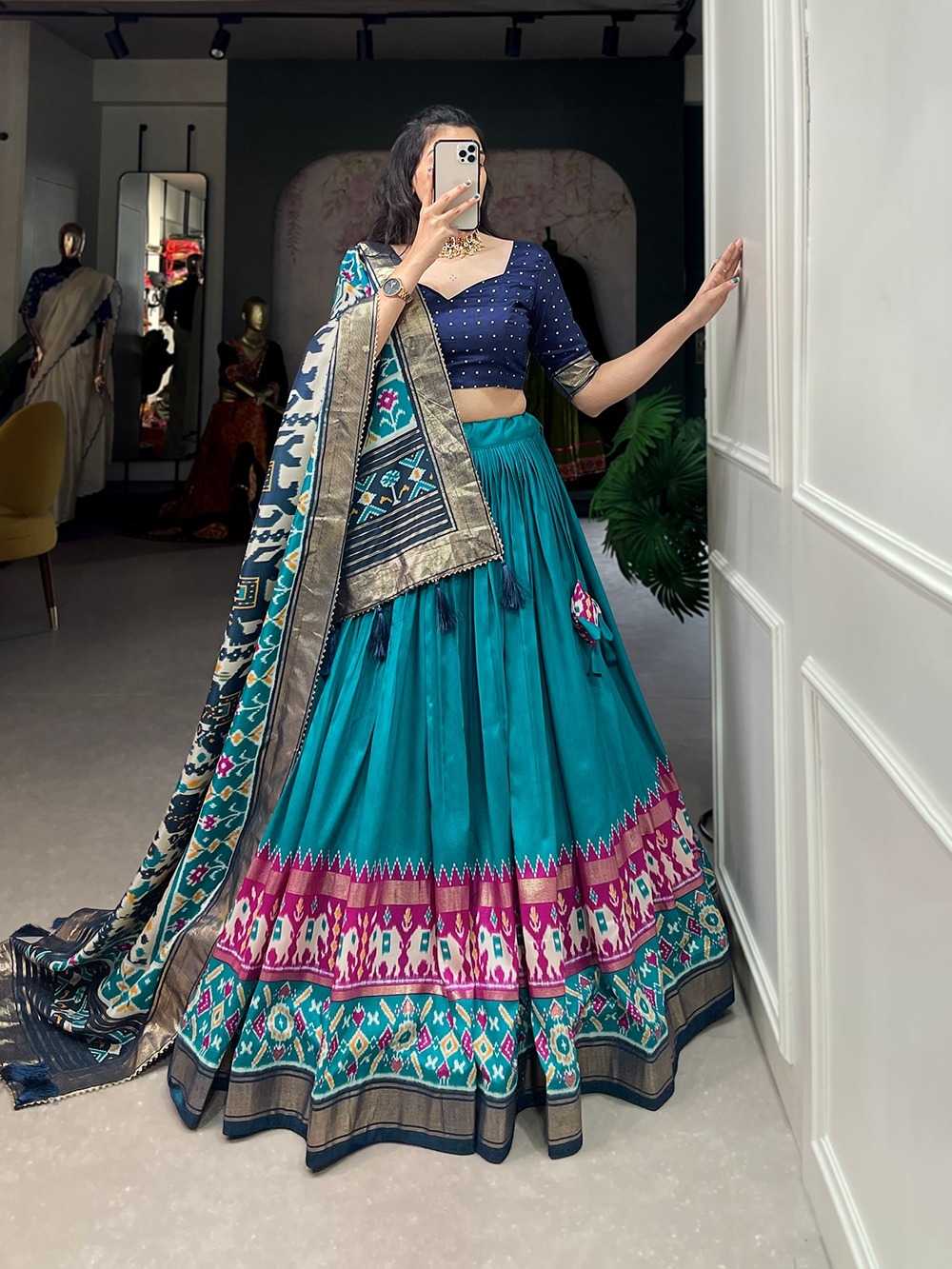 YNF TUSSAR SILK KESH279 EYS02 LEHENGAS WHOLSALE TRADITIONAL SIMPLE SILK LEHENGAS MANUFACTURER.