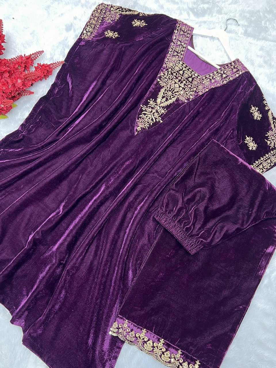 YNF VELVET KESH159 1314 KURTIS WHOLESALE EMBROIDERED PARTY WEAR KAFTAN KURTIS MANUFACTURER