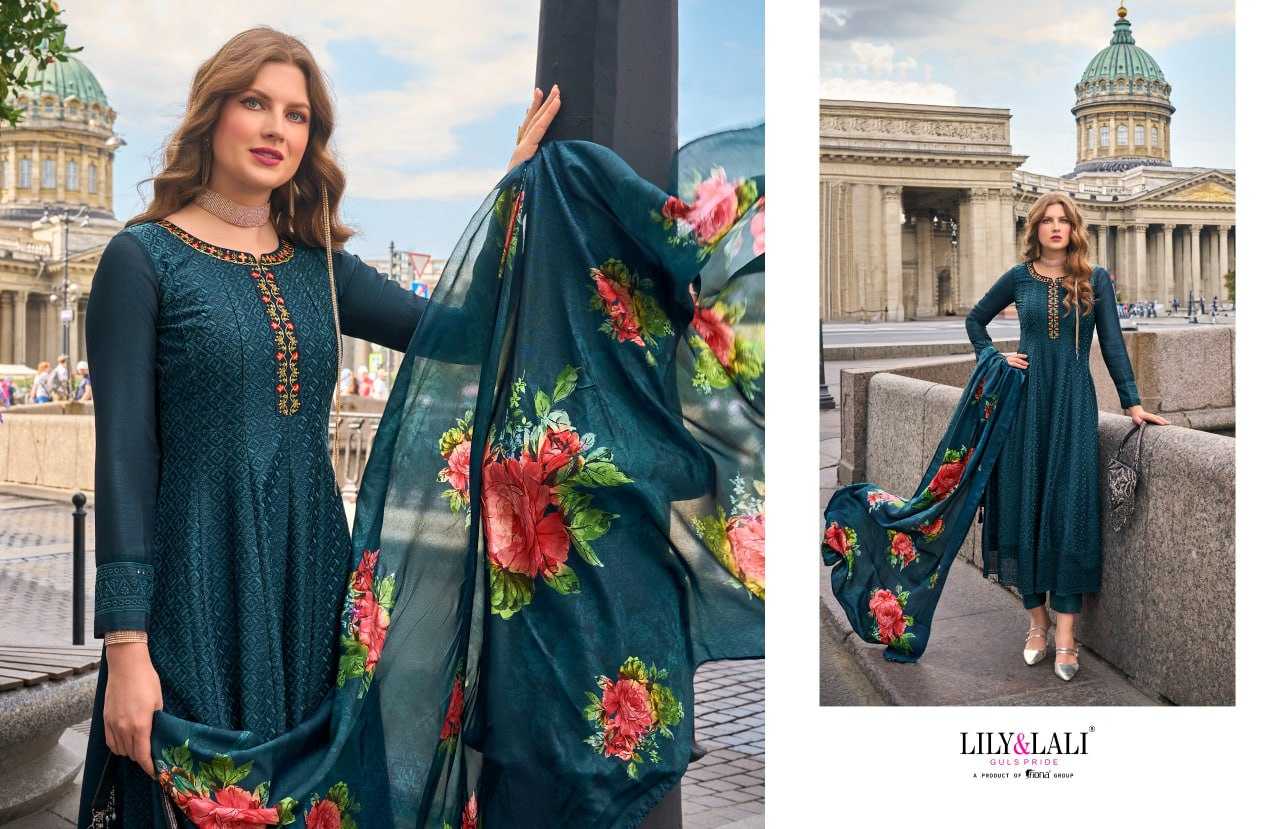 YNF VICHITRA SILK  LILY & LALI KESH236 Alamzeb CLOTHING BRANDS WHOLESALE SUITS MANUFACTURER
