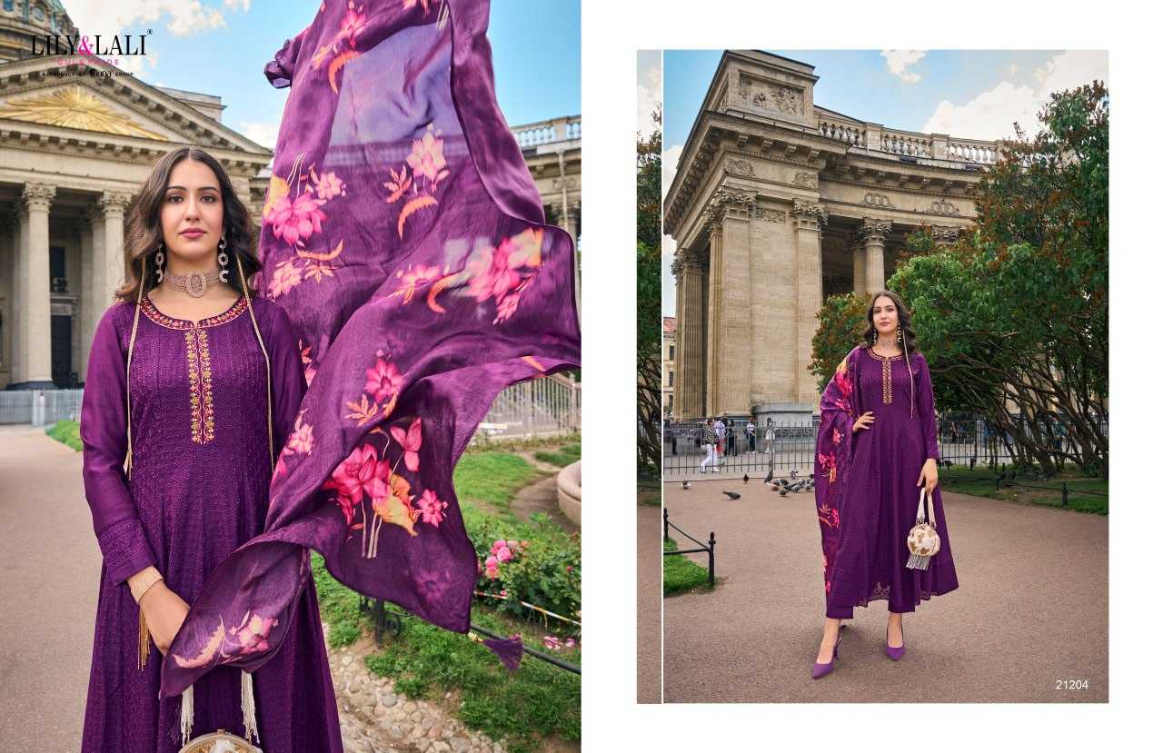 YNF VICHITRA SILK  LILY & LALI KESH236 Alamzeb CLOTHING BRANDS WHOLESALE SUITS MANUFACTURER