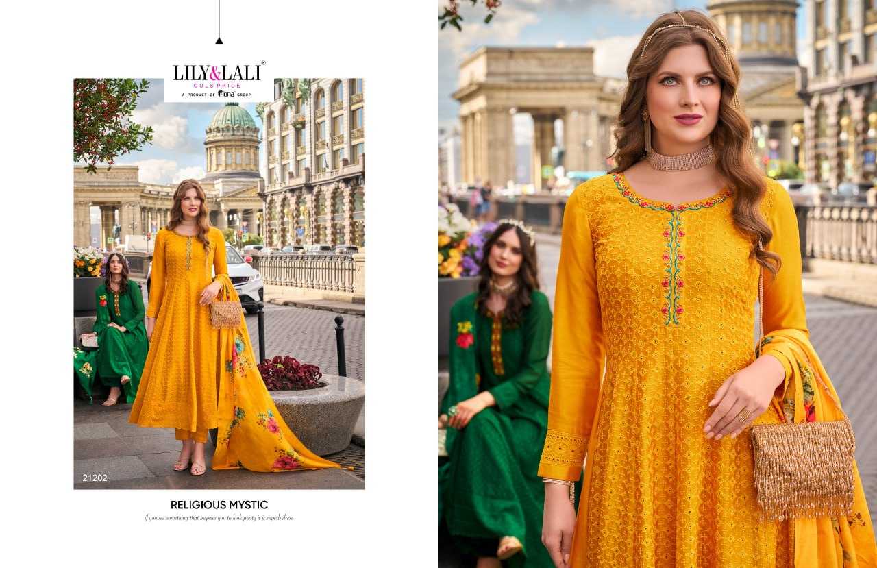 YNF VICHITRA SILK  LILY & LALI KESH236 Alamzeb CLOTHING BRANDS WHOLESALE SUITS MANUFACTURER