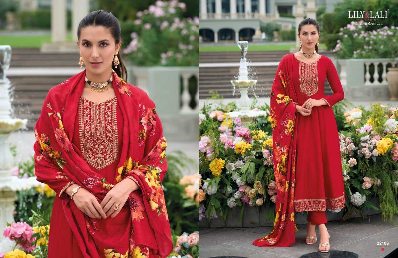 YNF VICHITRA SILK LILY & LALI KESH236 MALLIKAJAAN CLOTHING BRANDS WHOLESALE GOWNS MANUFACTURER