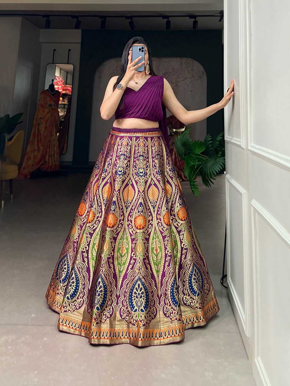 Ynf Banana Silk KESH139 2046 Lehengas Wholesale Lehenga With Dupatta Banarasi Lehenga Lehenga With Cancan Manufacturer