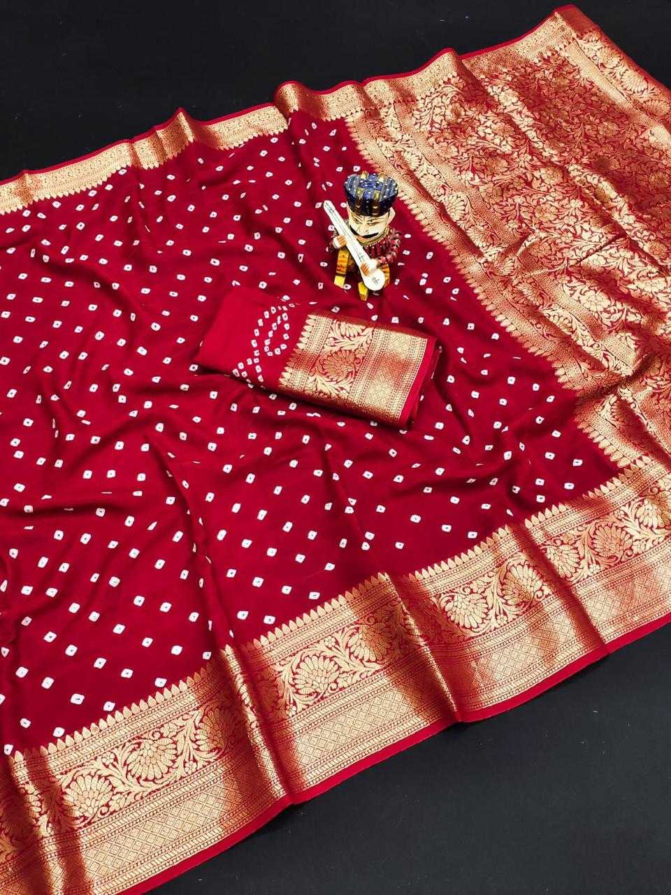 YNF BANDHEJ KESH261 KTS66 SILK SAREE WHOLESALE KANCHIPURAM DESIGNER ZARI BORDER SILK SAREE MANUFACTURER