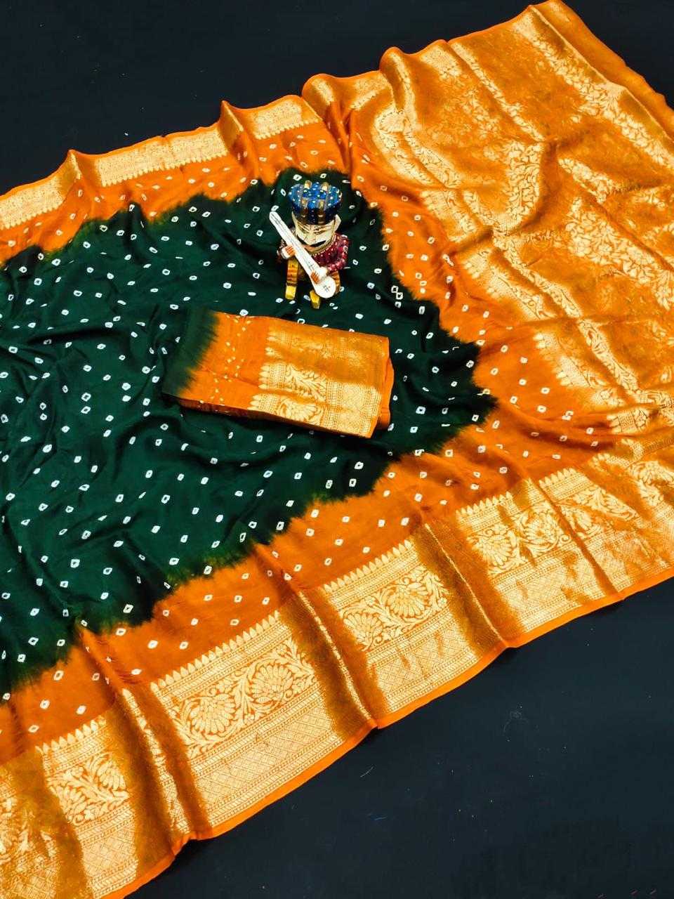 YNF BANDHEJ KESH261 KTS66 SILK SAREE WHOLESALE KANCHIPURAM DESIGNER ZARI BORDER SILK SAREE MANUFACTURER