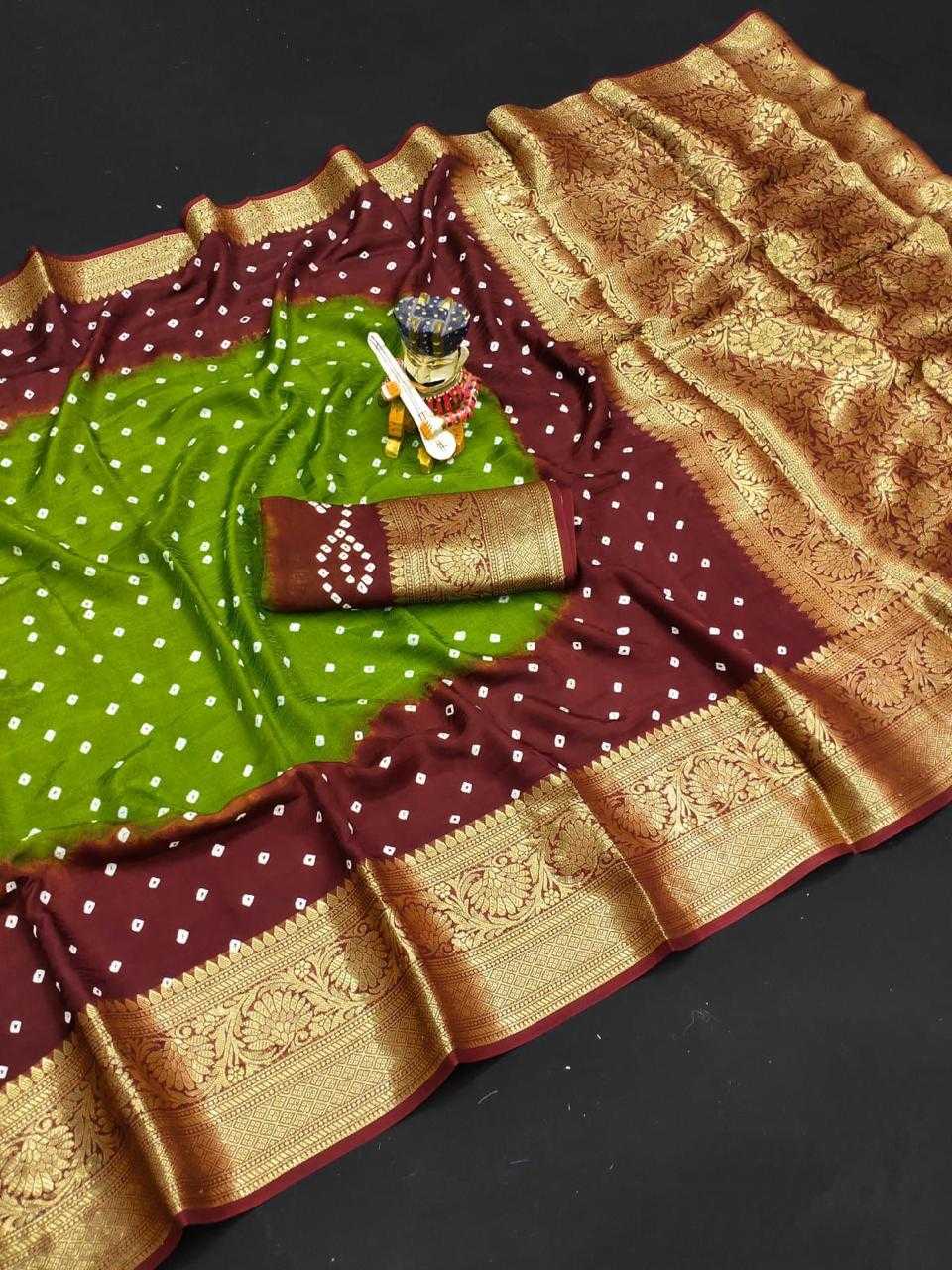 YNF BANDHEJ KESH261 KTS66 SILK SAREE WHOLESALE KANCHIPURAM DESIGNER ZARI BORDER SILK SAREE MANUFACTURER