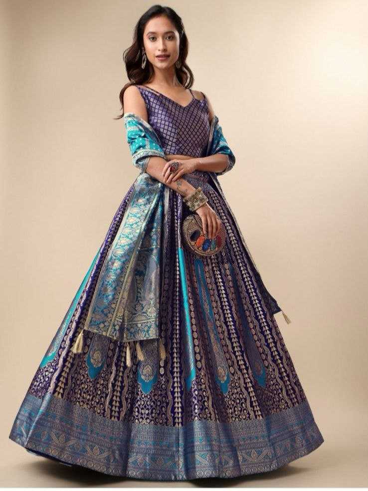 YNF BROCADE KESH383 03 LEHENGA WHOLESALE DESIGNER WEDDING BANARASI LEHENGAS MANUFACTURER