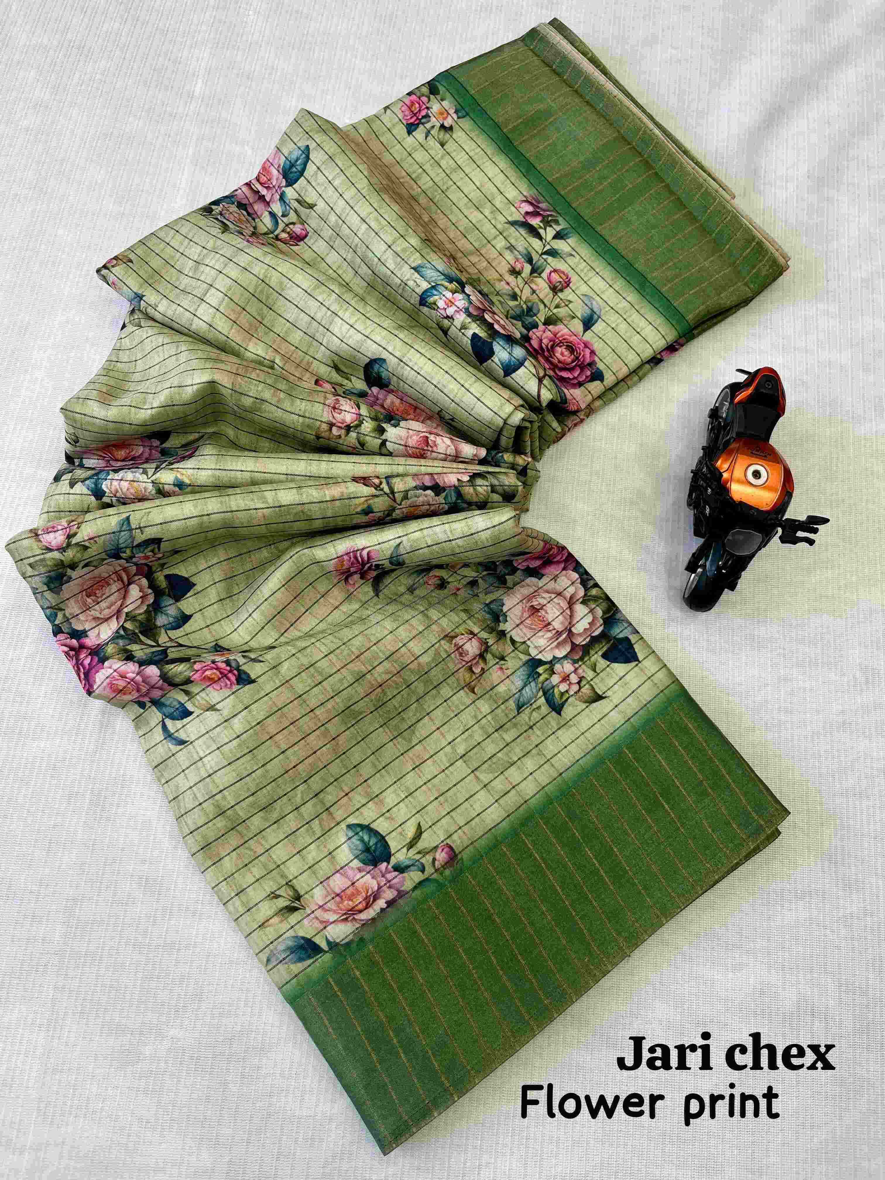 YNF CHANDERI KESH297 VHC13 SAREE WHOLESALE CHANDERI PRINTED JACQUARD SAREE MANUFACTURER