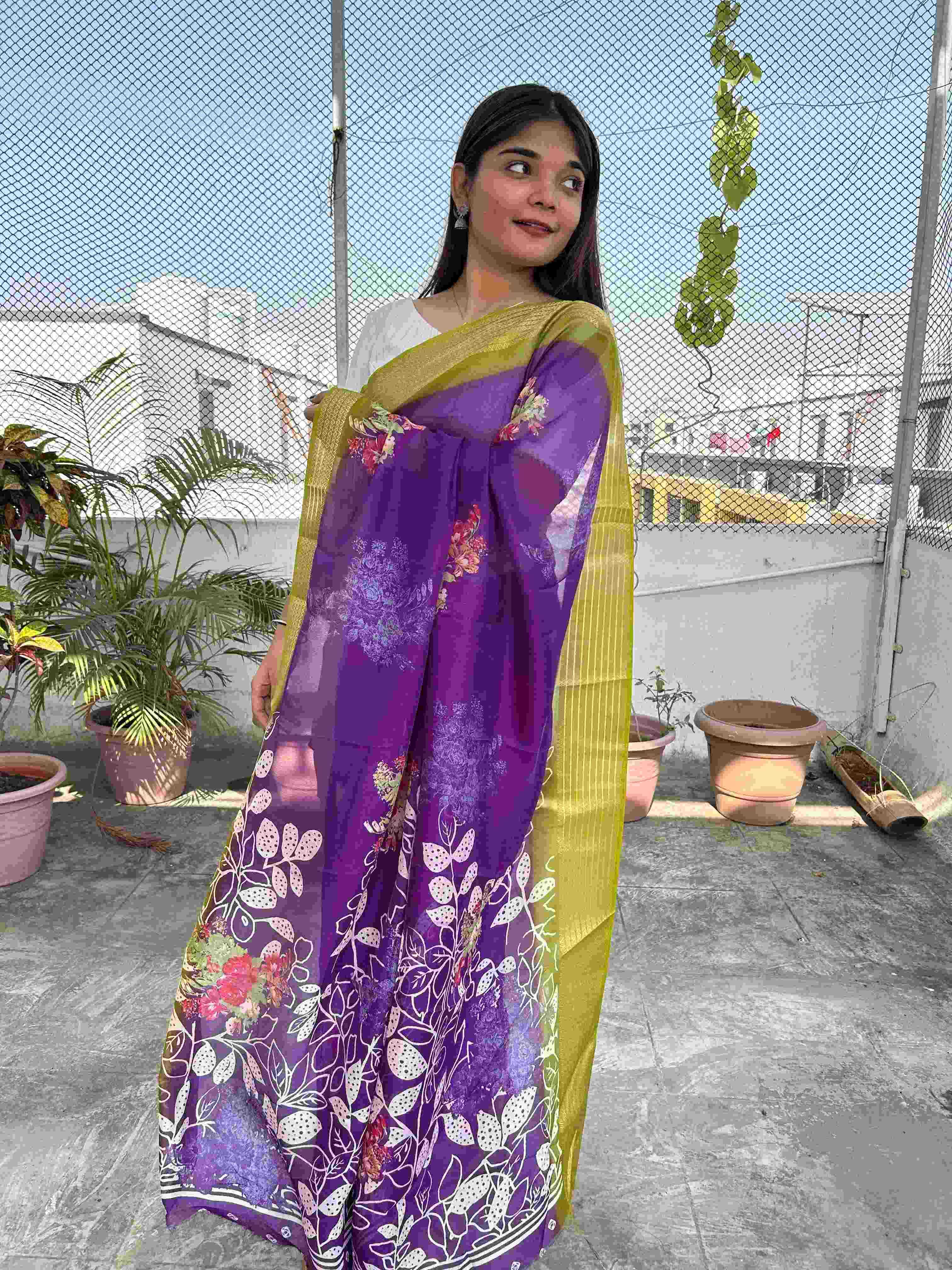 YNF CHIFFON KESH297 VHC03 SAREE WHOLESALE CHIFFON PRINTED FANCY SAREE MANUFACTURER