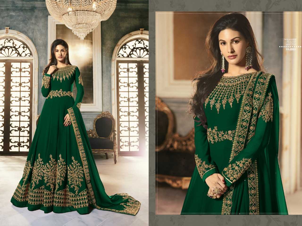 Ynf Chinon KESH379 66841 Suits & Dresses Wholesale Ladies Suits Embroidery Suits Semi Stitched Suits Manufacturer